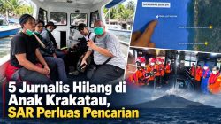 5 Jurnalis Hilang di Anak Krakatau, SAR Perluas Pencarian