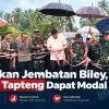 Resmikan Jembatan Biley, Warga Tapteng Dapat Modal Usaha