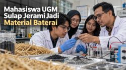 Mahasiswa UGM Sulap Jerami Jadi Material Baterai