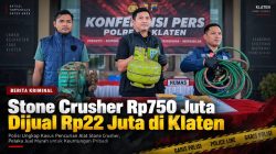 Stone Crusher Rp750 Juta Dijual Rp22 Juta di Klaten