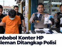 Pembobol Konter HP di Sleman Ditangkap Polisi